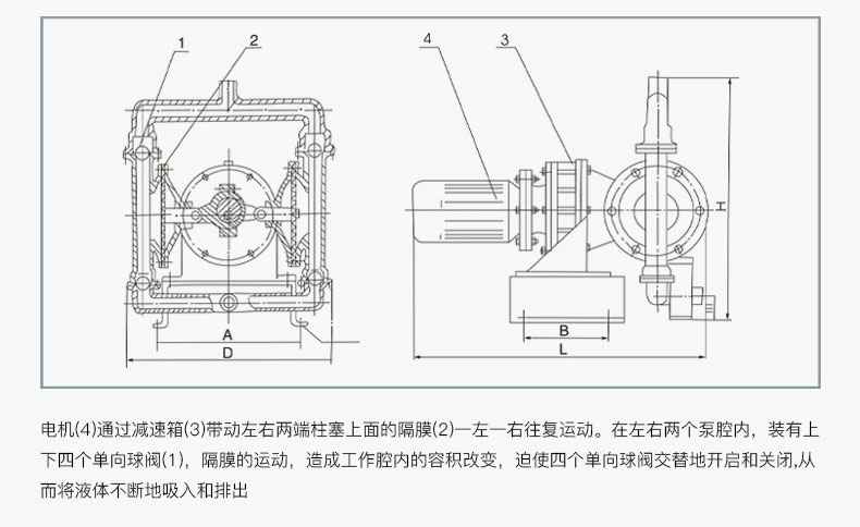 DBY电动隔膜泵工作原理